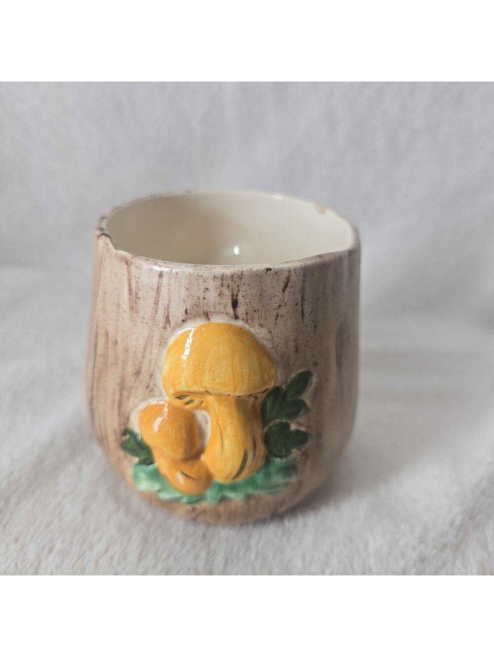 Vintage 70s Arnels Mushroom Small Ceramic Canister  *No Lid* Signed Theresa Doom